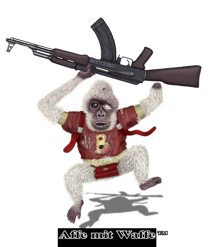 Affe mit Waffe by YWP on DeviantArt
