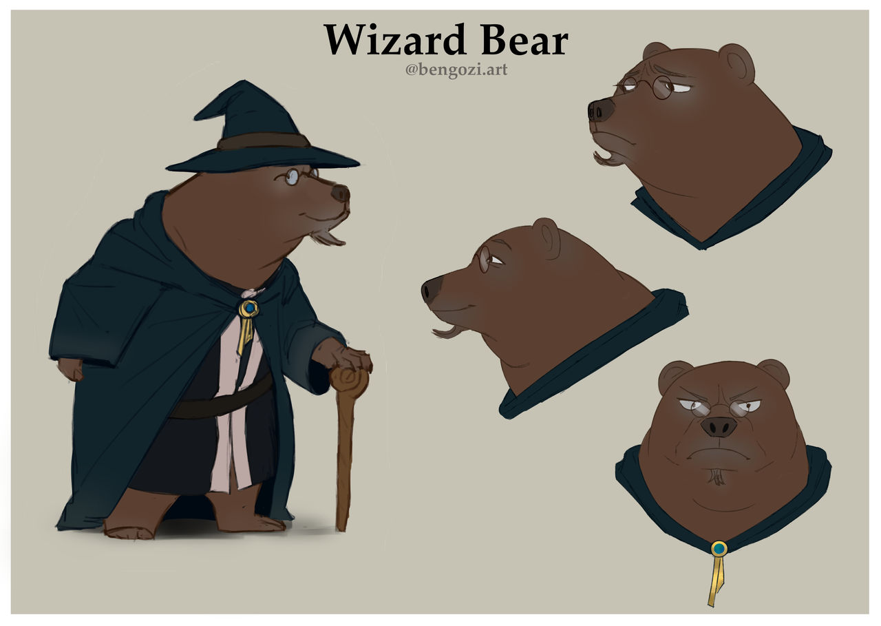 Wizard Bear Character by Bengozi on DeviantArt