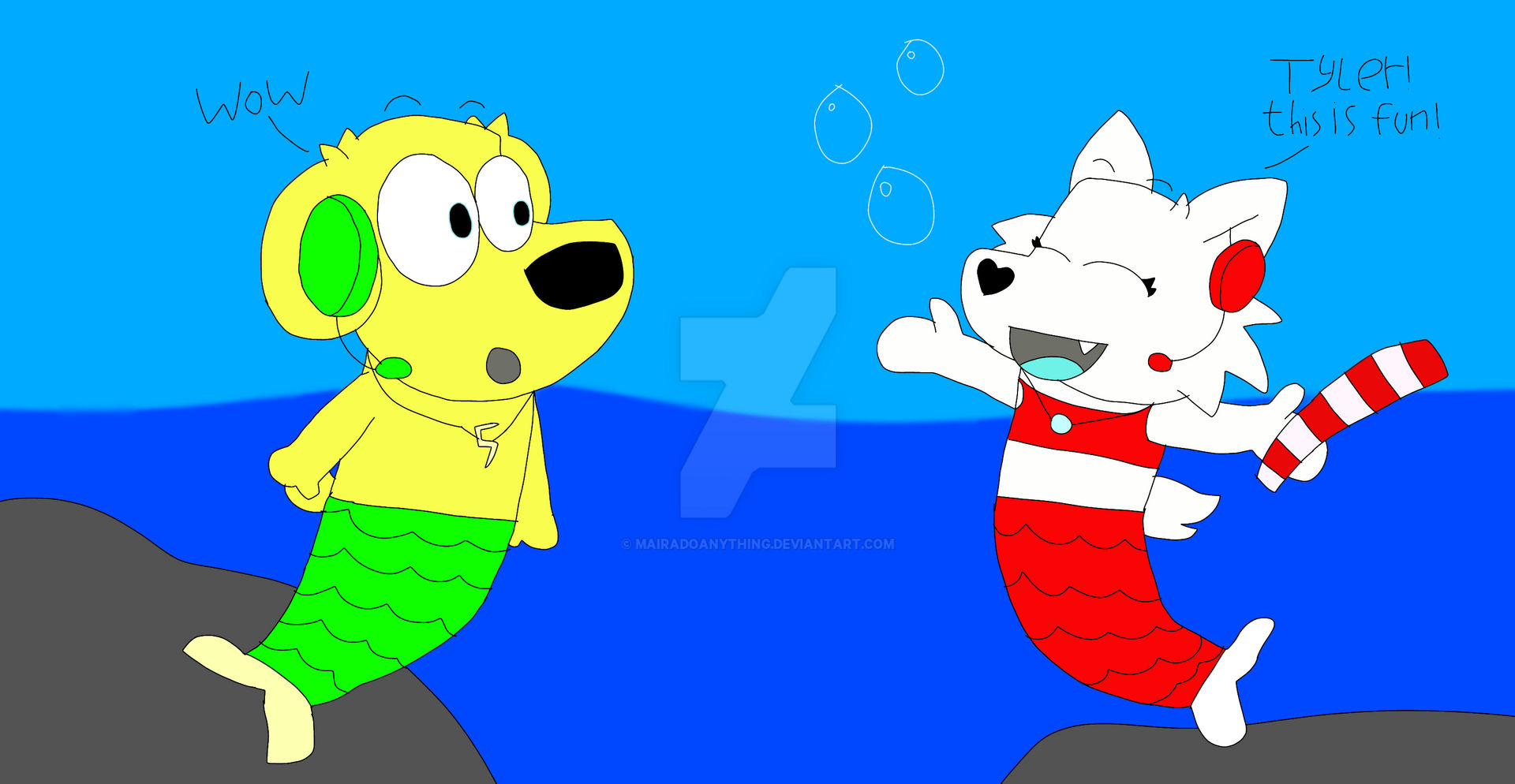 Mermaid Tyler And Snowi by mairadoanything on DeviantArt