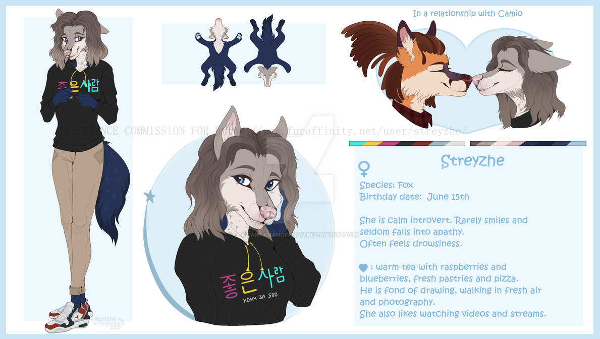 Reference Sheet Commission by SantanaHoffman on DeviantArt