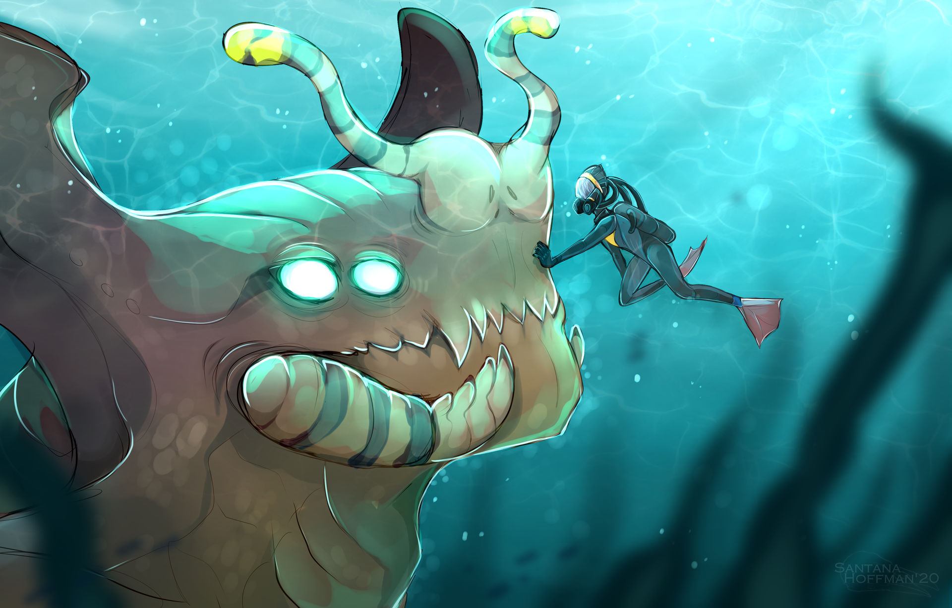Into The Unknown | Subnautica videogame fanart!
