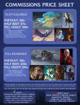 Price sheet