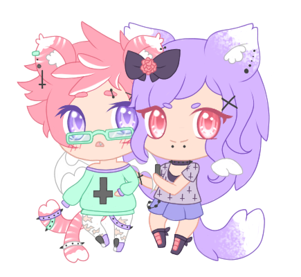 Flat Color - Mini Chibi - OC - Sushimi - Kyochi