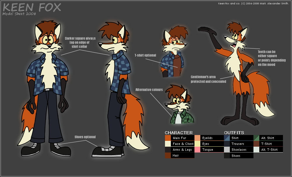 Keen Drawing Example Keen Model Sheet by FreyFox on DeviantArt
