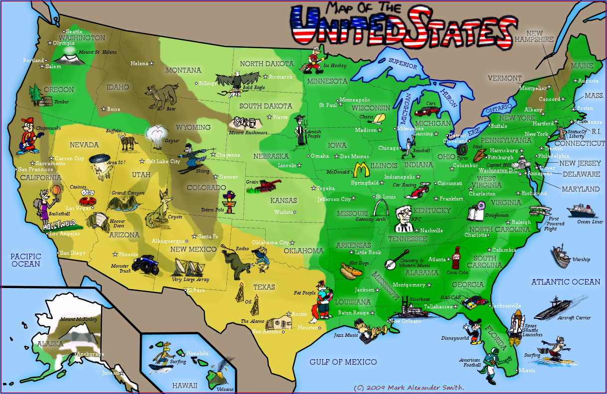 Map Of The United States by FreyFox on DeviantArt Map Of The United States by FreyFox on DeviantArt