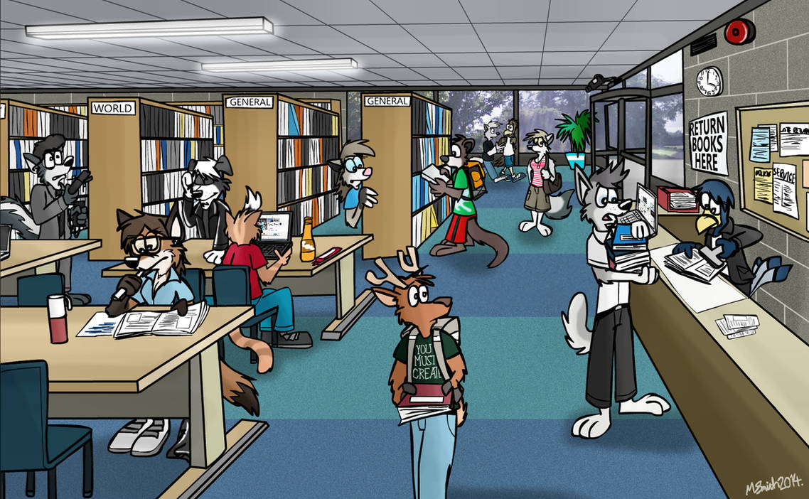 Library by FreyFox on DeviantArt
