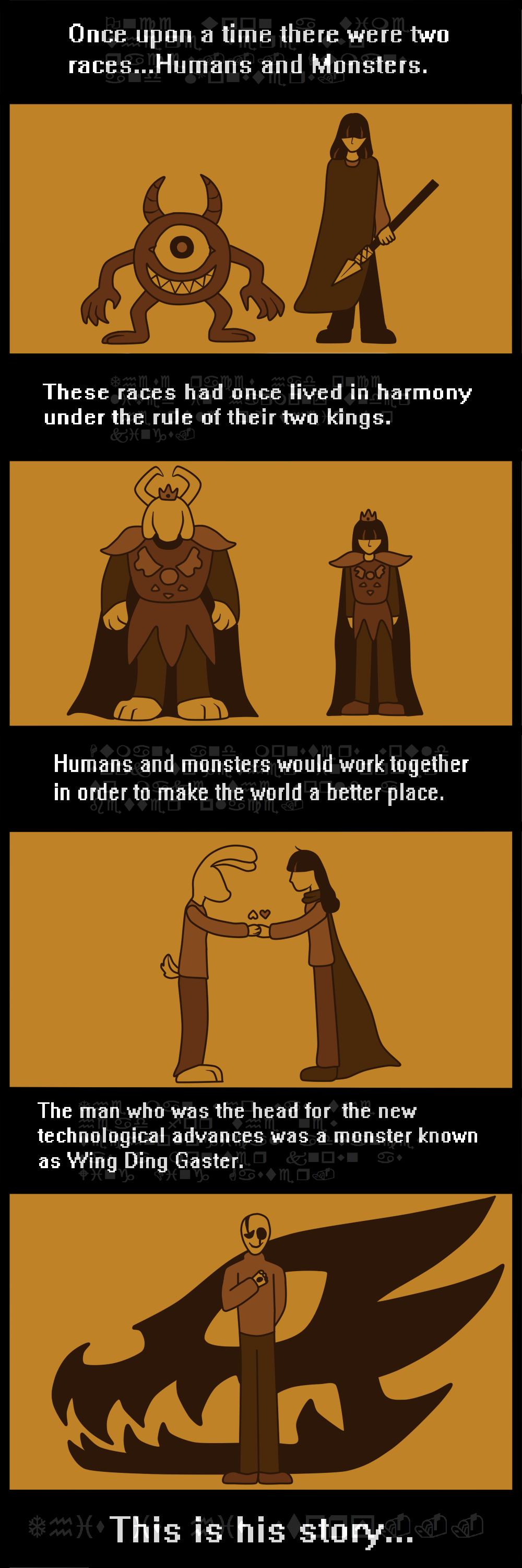 The Tale of Gaster Comic: Part 1 Page 1 by LunarWingLatias on DeviantArt