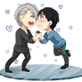 Yuri x Viktor Chibi