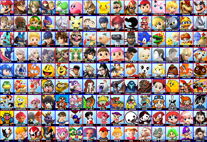 Super Smash Bros Chaos Roster by InklingGirl99 on DeviantArt