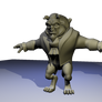 Beauty and the beast 3d model