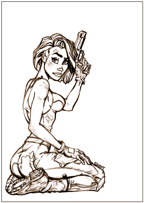 Danger Girl Drawing By Theartofadamknight On Deviantart