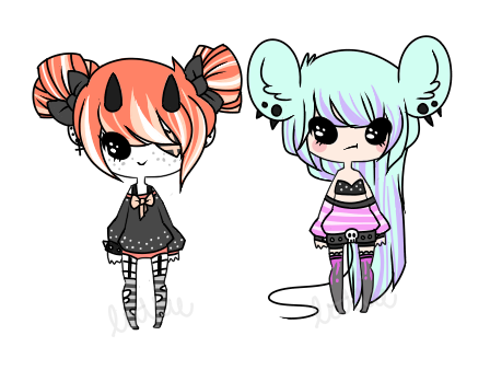 Pastel Goth Babes- Auction CLOSED