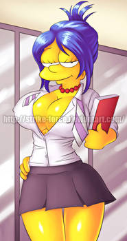 School with Marge Simpson
