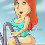 Lois at the Pool