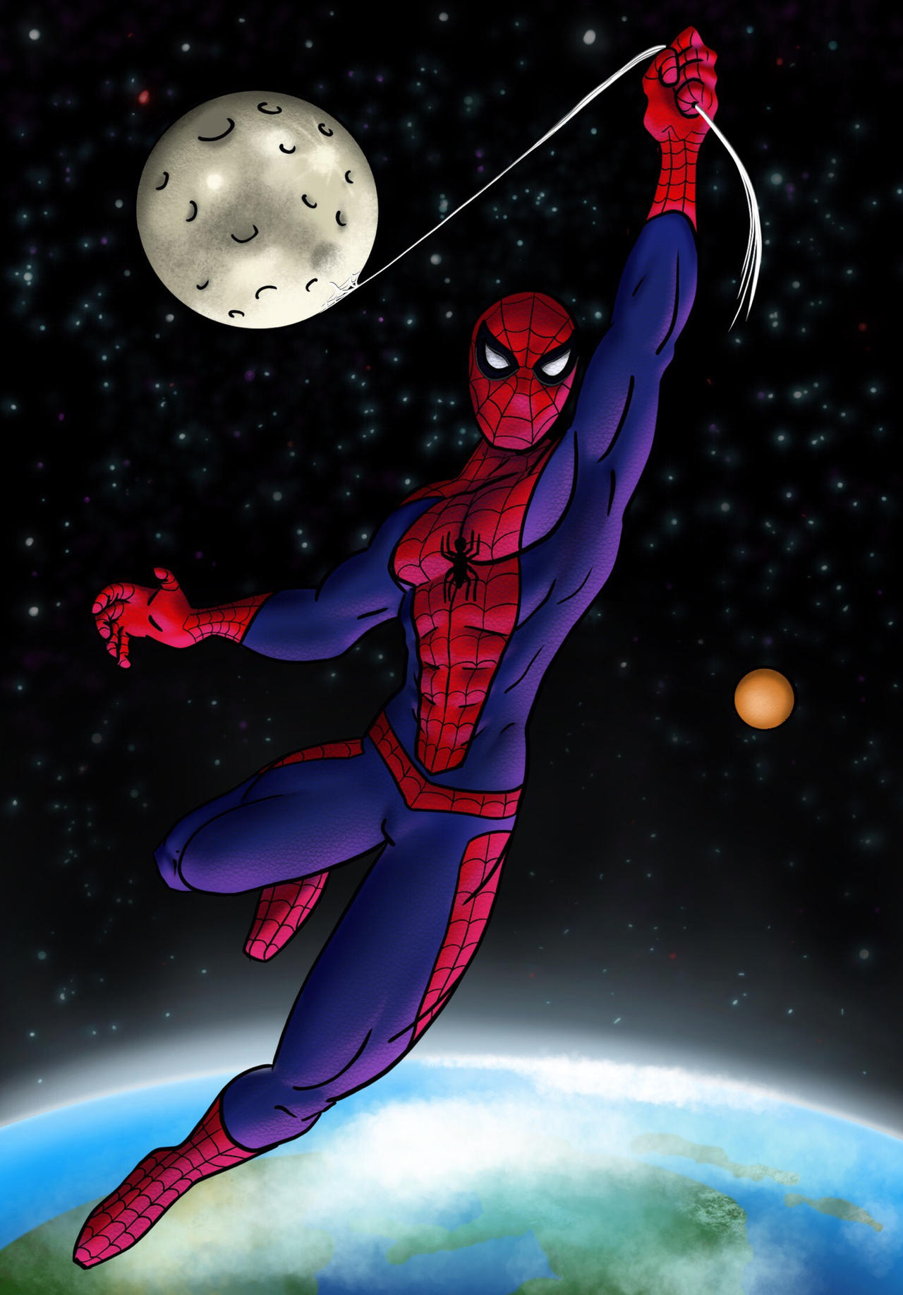 Spider Man In Space By Ejis02 On DeviantArt spider-man-in-space-by-ejis02-on-deviantart