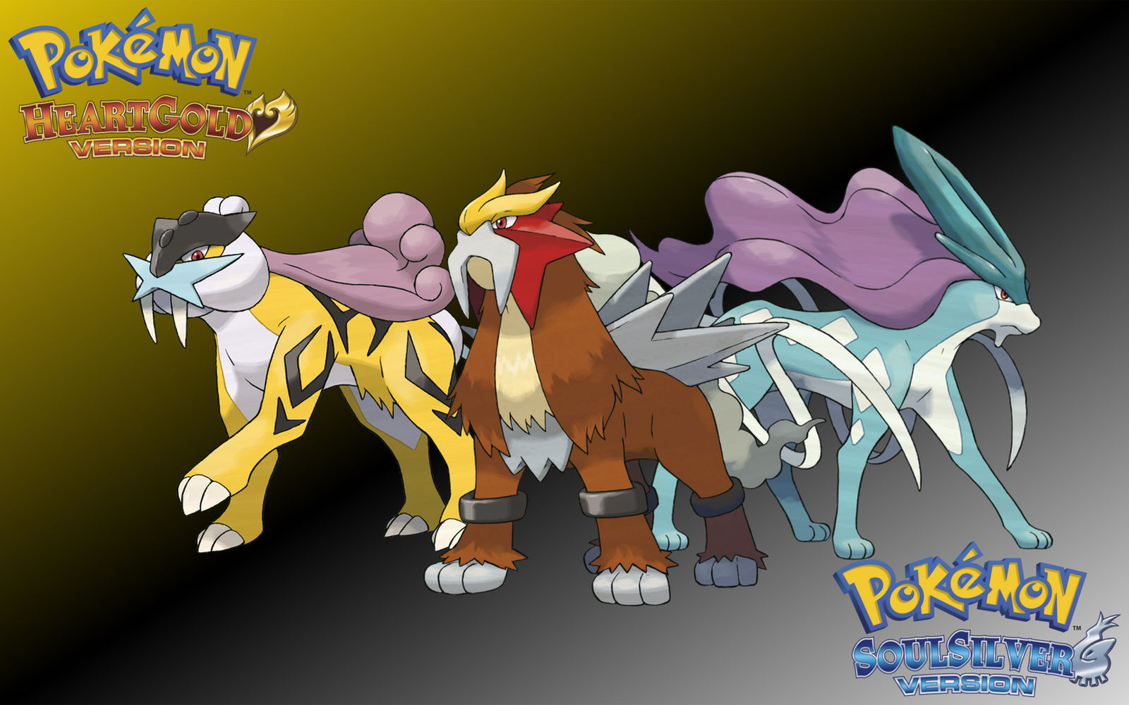Pokemon HG/SS: Legendary Beasts Wallpaper by PokePilot on DeviantArt
