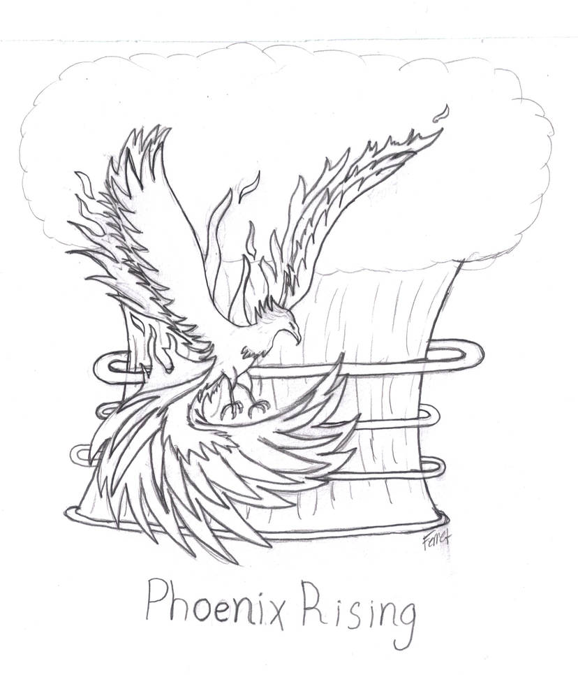 Phoenix Rising :Pencil: by FunFerret on DeviantArt