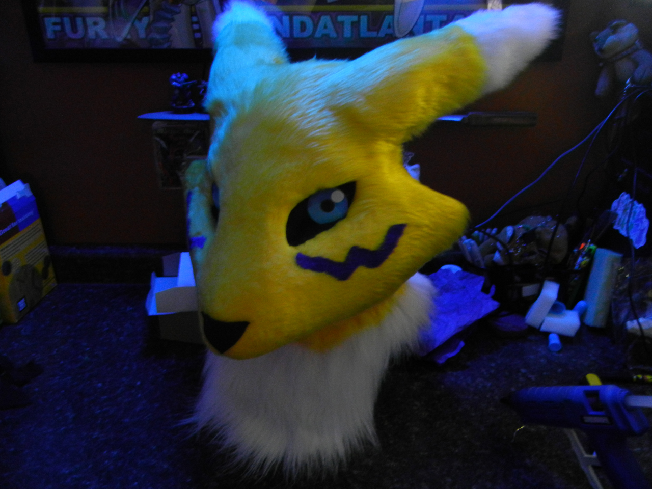 Renamon head WIP 2