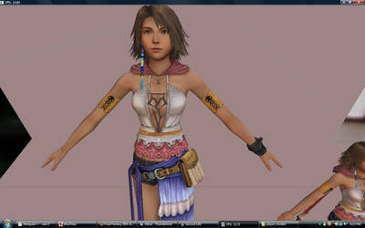 yuna 3d game model - yaz0r