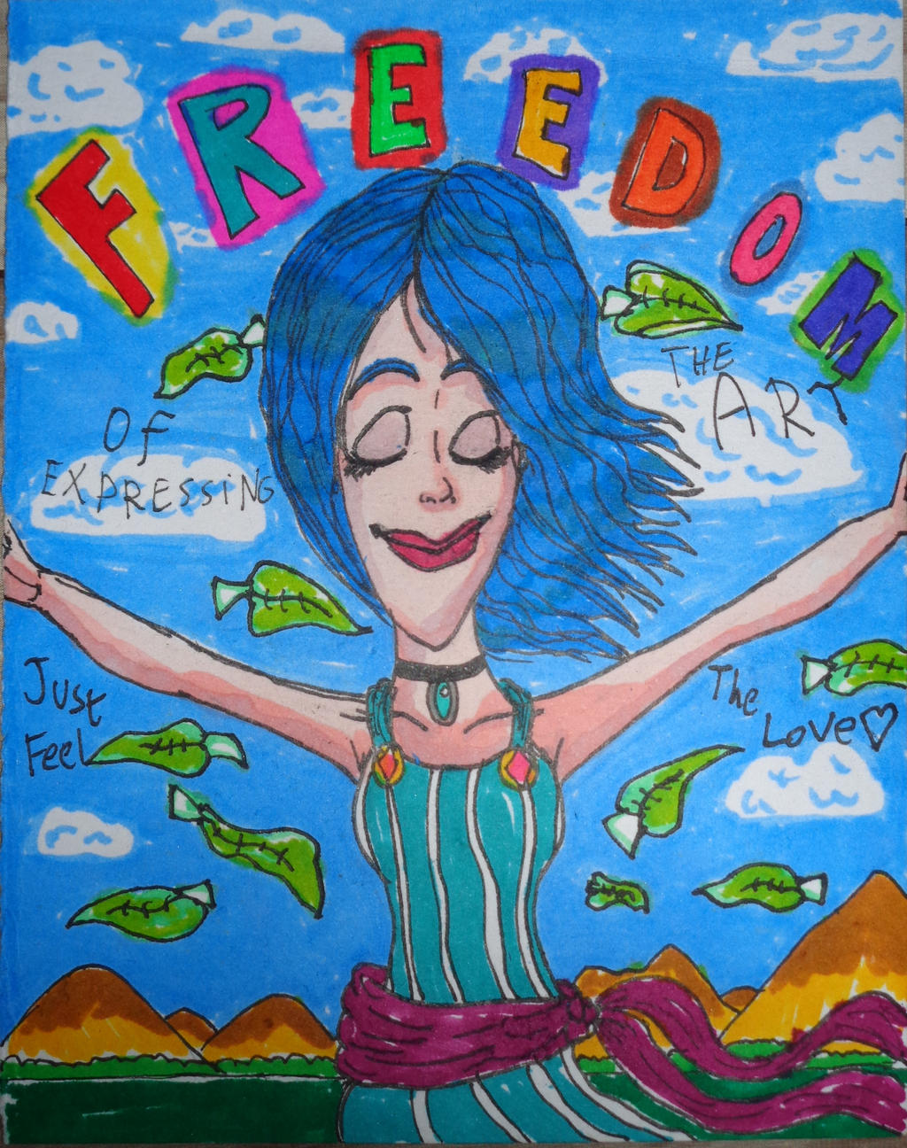 Destinyblue - Freedom for Art by ChristianPrime1-Bot