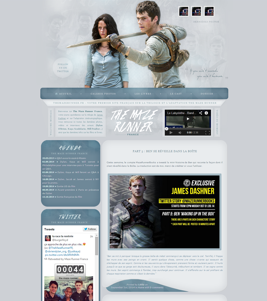 The Maze Runner WordPress Theme