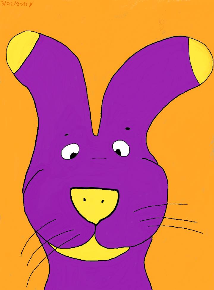 the purple rabbit by preistoricblue on DeviantArt