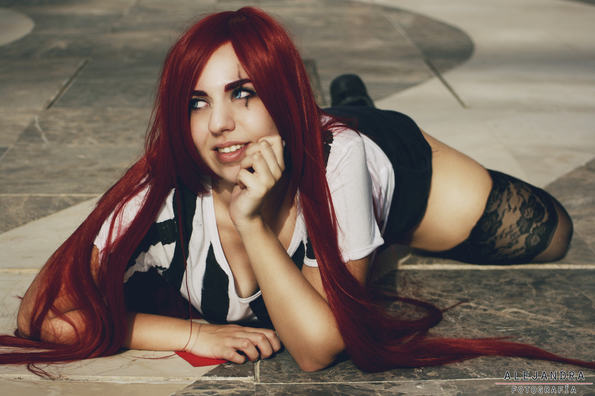 Katarina Red Car cosplay 3