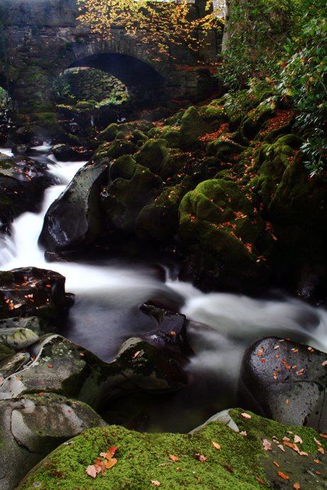 Autumnal waterfall