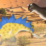 Carnotaurus Hunting Lucy in Mesozoic Era