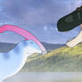 Yor Forger and Rem in Mesozoic Life