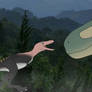 Loid Forger and Anya the T-Rex in Prehistoric Life