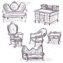 Victorian Furniture Sketches