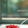 a cup of pomegranate