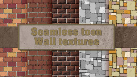 Seamless toon Wall textures