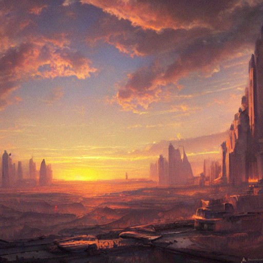 Sunset Over An Ancient Advanced Civilization 1 (1) by Y2K2014 on DeviantArt