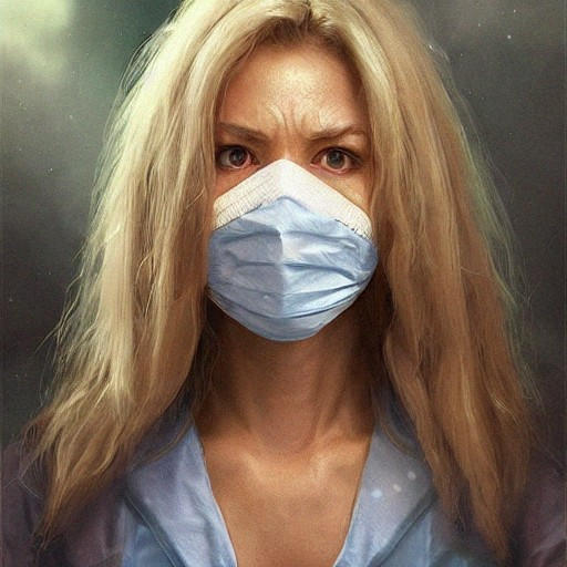 Nurse surgical mask portrait 3 by Y2K2014 on DeviantArt