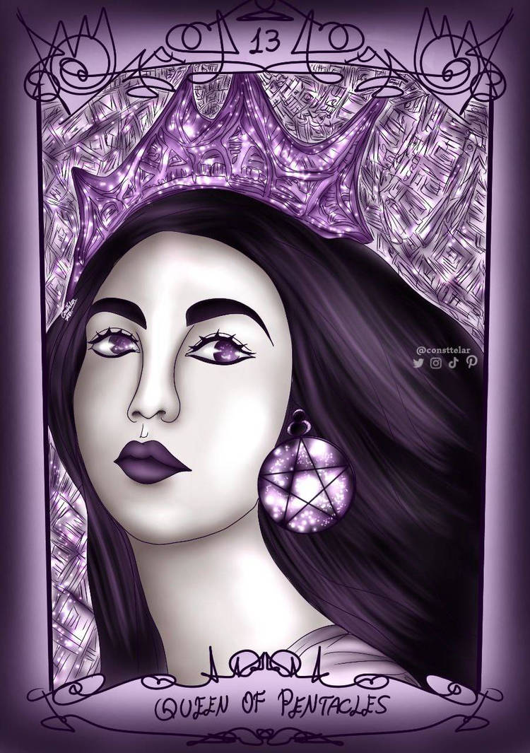 Queen Of Pentacles by Consttelar on DeviantArt
