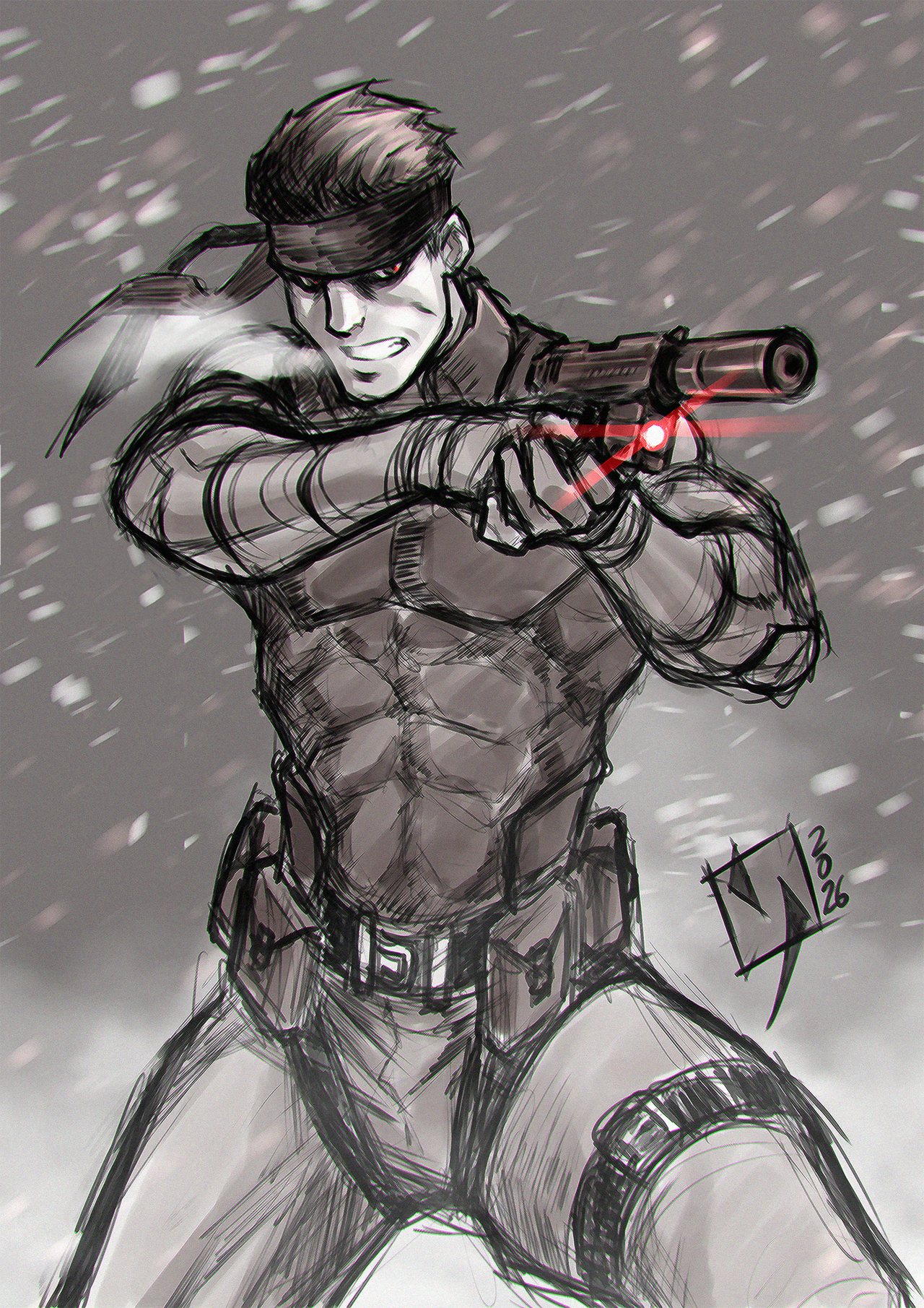 Solid Snake Che Solid Snake by Ypslon on DeviantArt