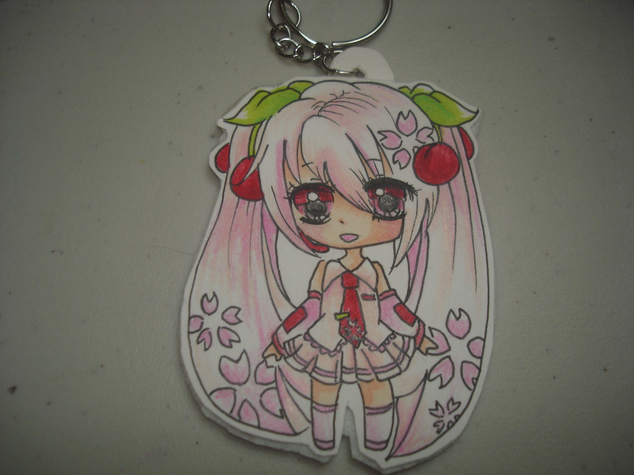 [ Sakura Miku Keychain ]