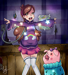 Gravity Falls - Mabel and Waddles