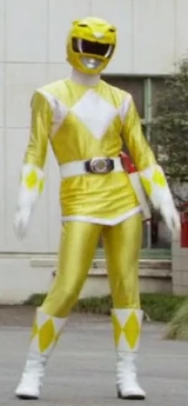 Yellow Mighty Morphin Power Ranger (skirted versio by Mal1263 on DeviantArt