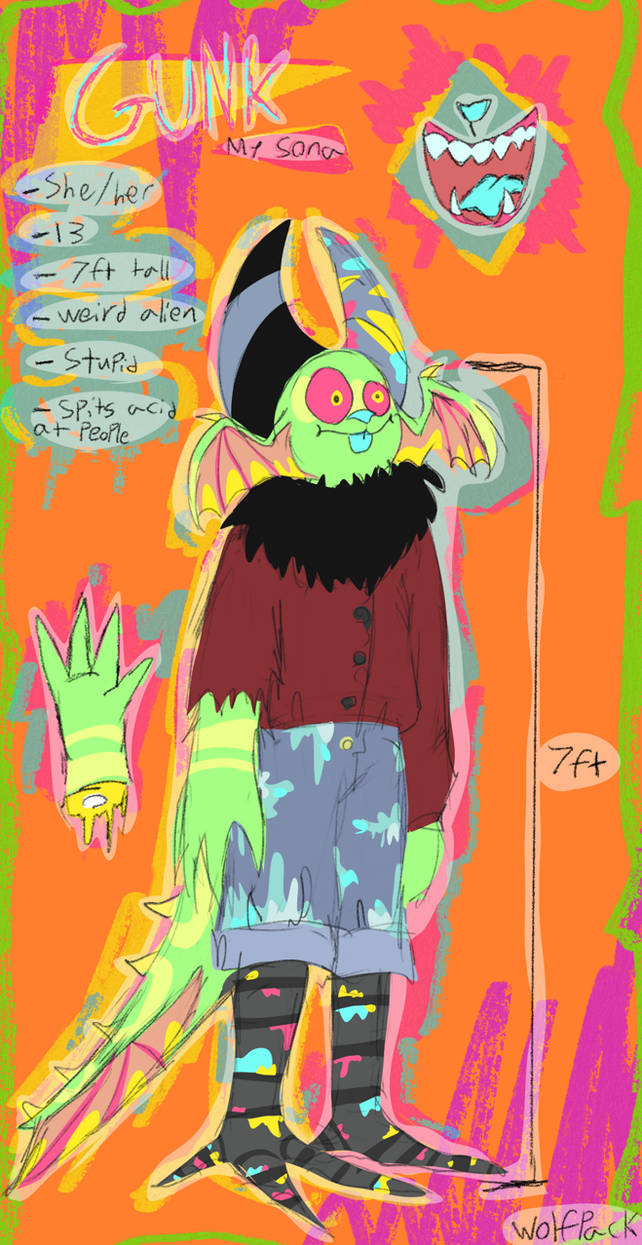 Gunk ref!! My fursona! by wolfpack007 on DeviantArt