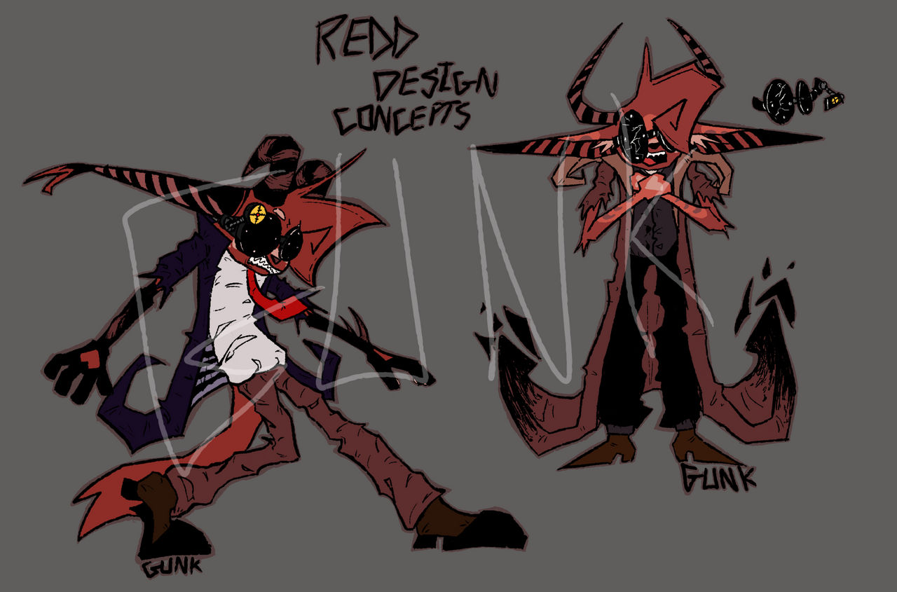 Red Raddy Redesign Redd actual redesign concepts by wolfpack007 on DeviantArt