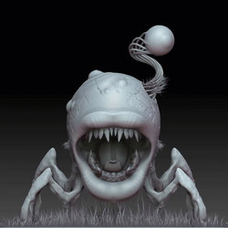 ZBrush creature sculpting