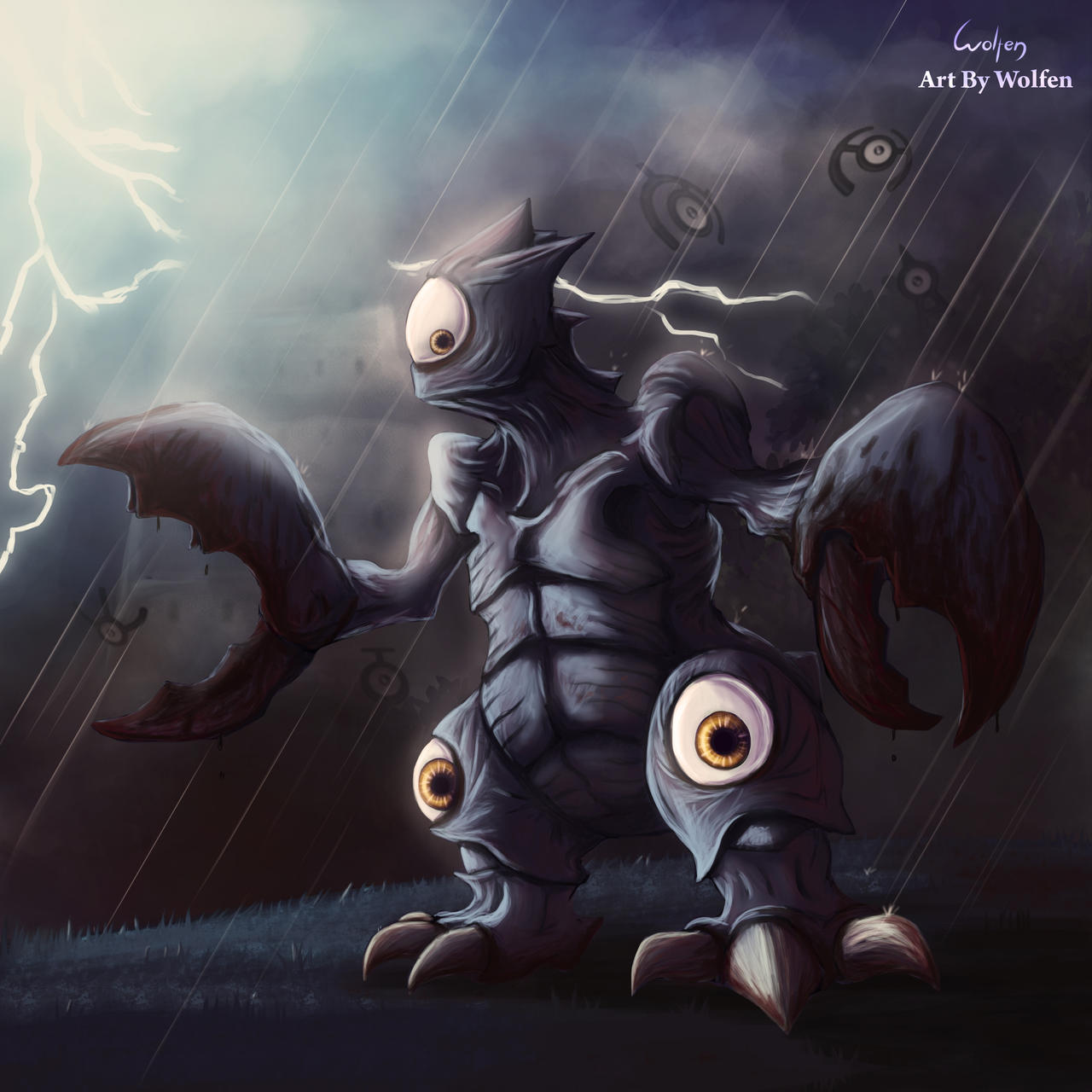 Rey Unown pokemon by Maucen on DeviantArt