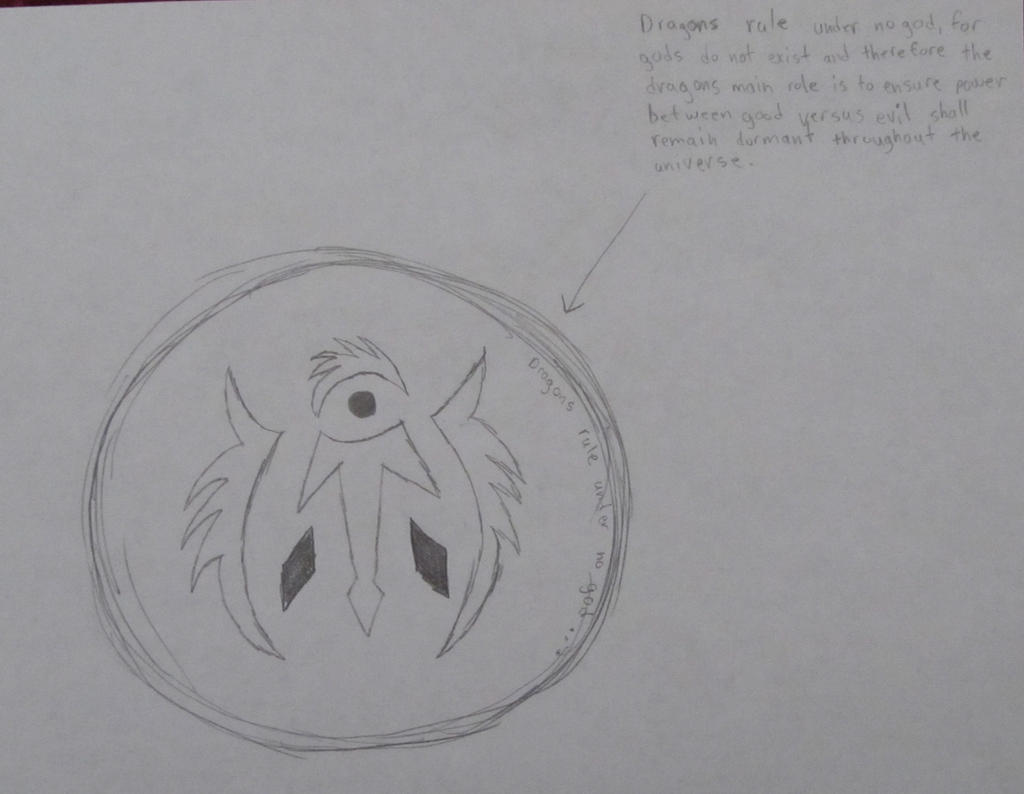 Rough Sketch of the dragons royal emblem