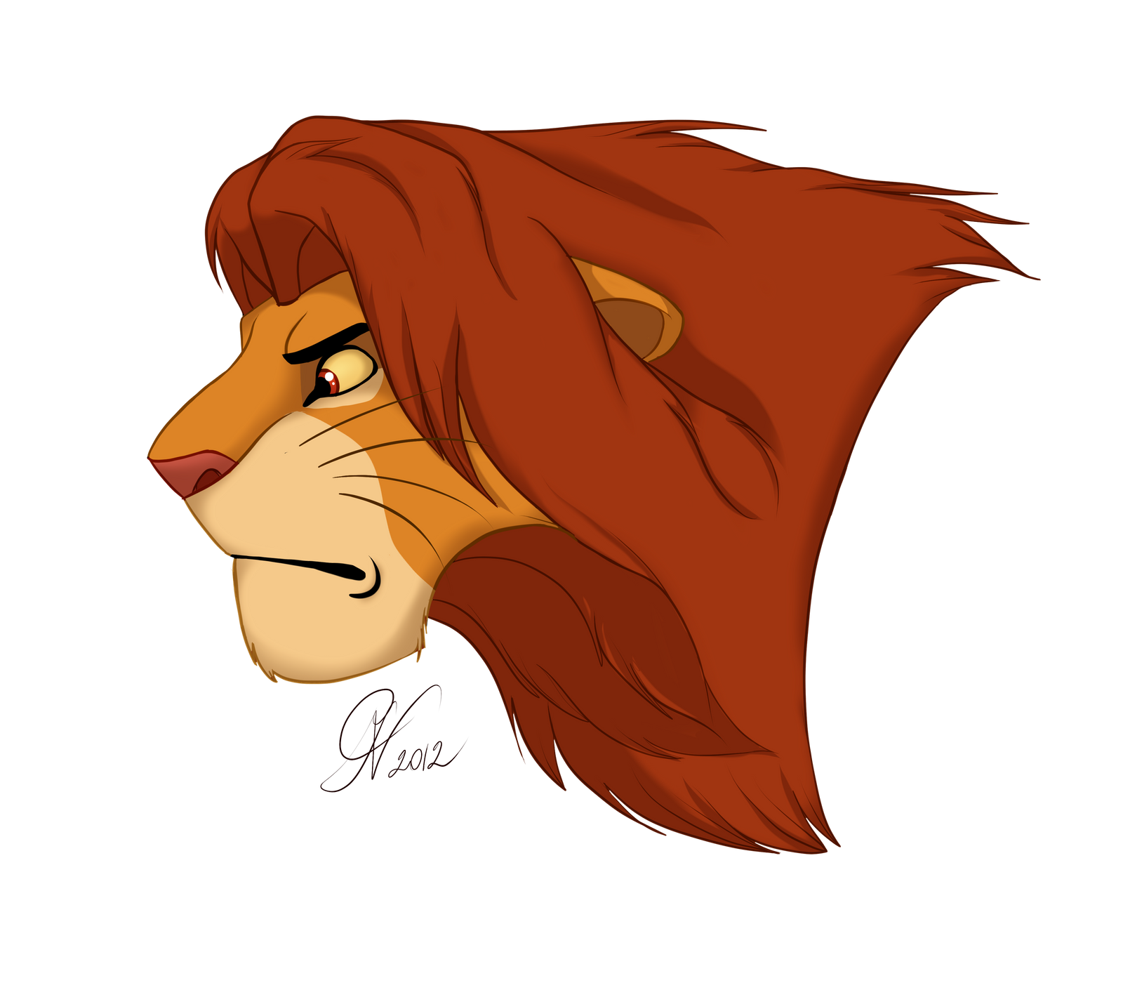 Simba: young Adult by CarteNoire on DeviantArt