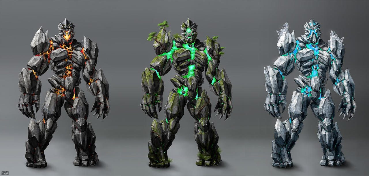 Fire Ice And Earth Golem Concept By Rofelrolf On Deviantart Fire Ice And Earth Golem Concept By Rofelrolf On Deviantart