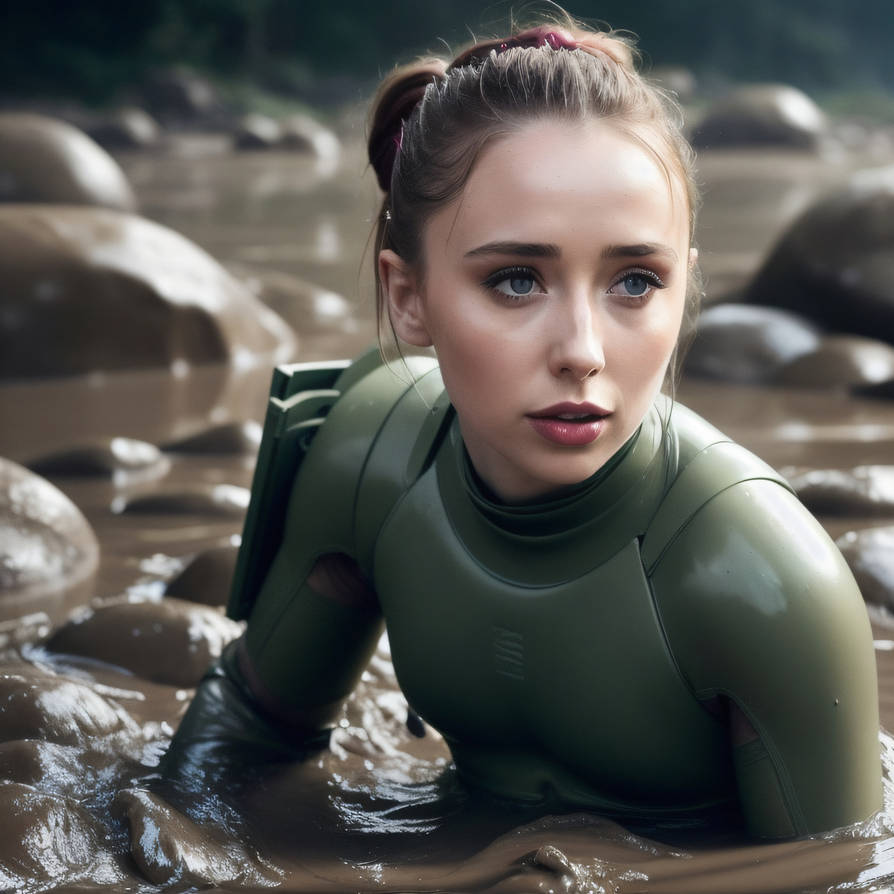 Una - Green rubber armour stuck in mud by Chris-C84 on DeviantArt