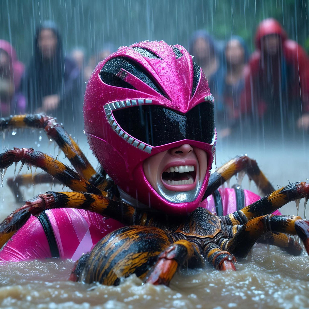 Pink Spider Rider Pink Ranger Helpless 6 - Alien Spider by Chris-C84 on DeviantArt